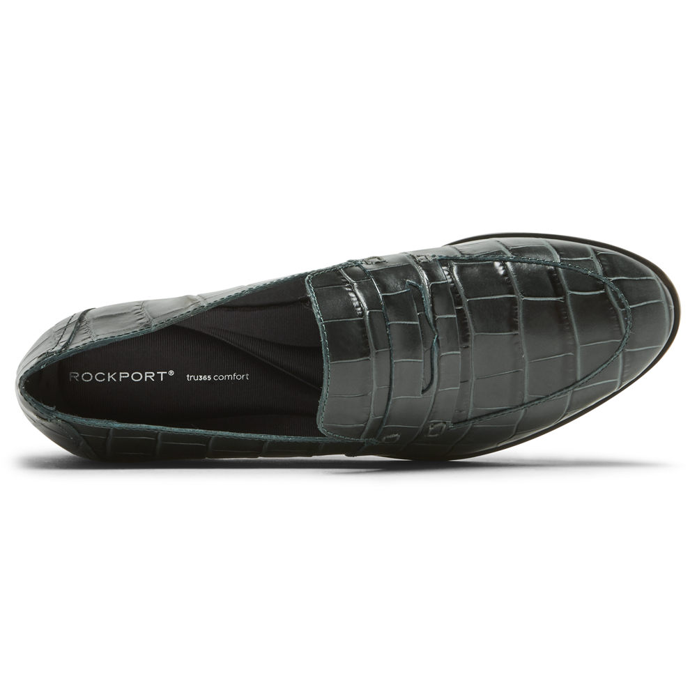 Rockport Loafers Dame Grønn - Perpetua Penny - IFJK14792